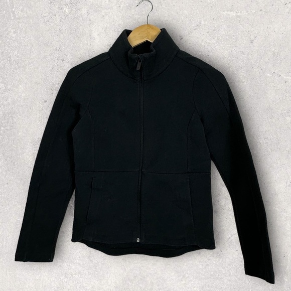 Lululemon Going Places Jacket Black Size 2 Grey Warm Coat Full Zip Breathable‎ - Picture 12 of 12